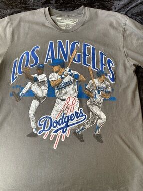 Los Angeles Dodgers grey short sleeve t-shirt